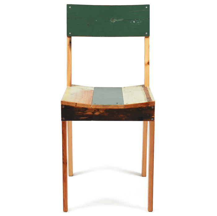 Silla de roble de reciclo