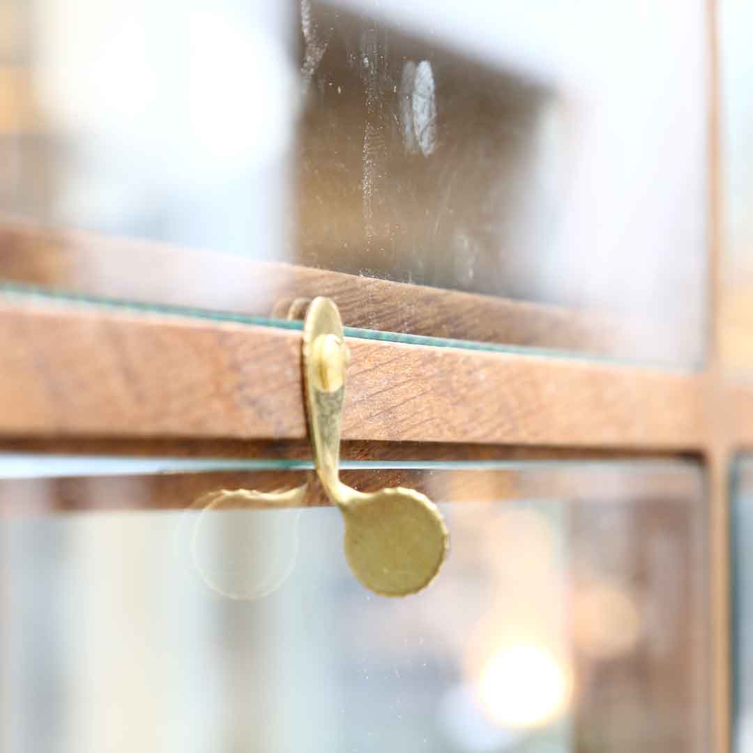 Oak Display Cabinet on Legs