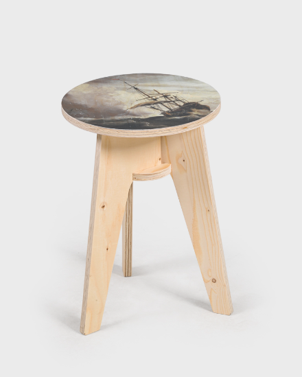 Crisis 2014 Stool - Printed