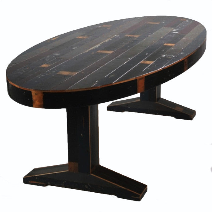 Canteen Table in Scrapwood - Oval