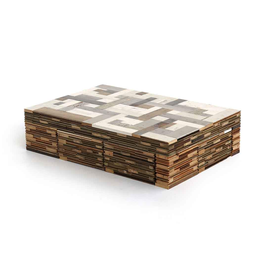 Waste Coffee Cube in Scrapwood